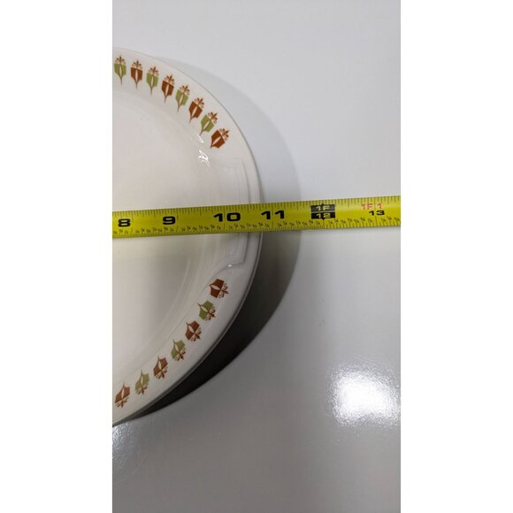 Syracuse Syralite Captains Table Oval Serving Platter Plate White Floral Vintage - Picture 5 of 10